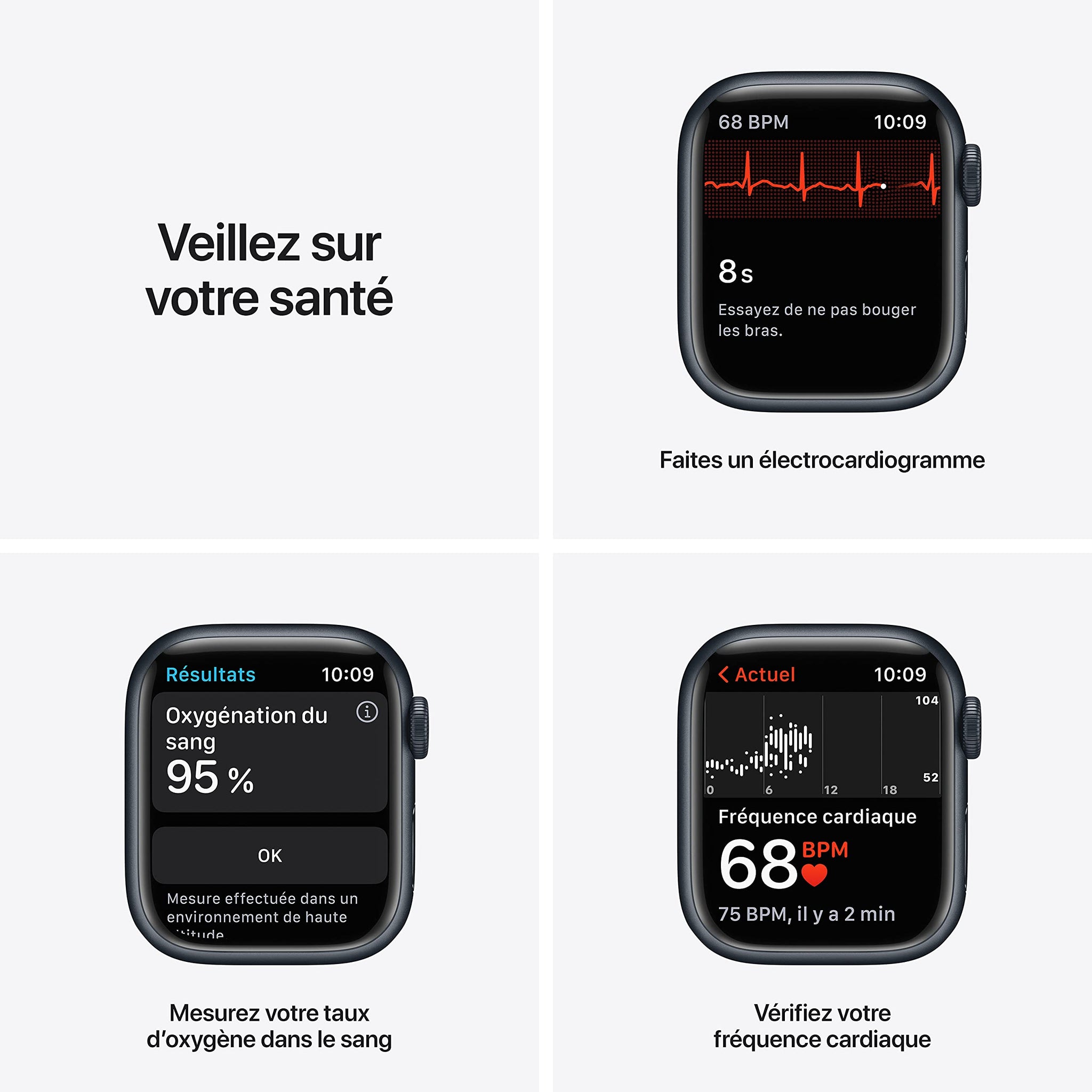 Apple Watch Series 7 (GPS + Cellular, 45mm) Montre connectée - Boîtier en Acier Inoxydable Graphite, Bracelet Milanais Graphite. Suivi de l’activité Physique, résistance à l’Eau