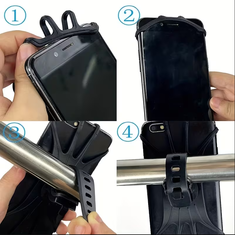 Support Smartphone Vélo Universel – Rotation 360° & Fixation Ultra Sécurisée