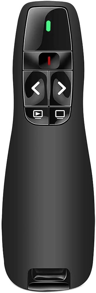 Présentateur Sans Fil 2,4 GHz – Pointeur Laser, 5 Boutons, 100 m, Plug & Play – PowerPoint, Google Slides, Keynote, PC & Mac