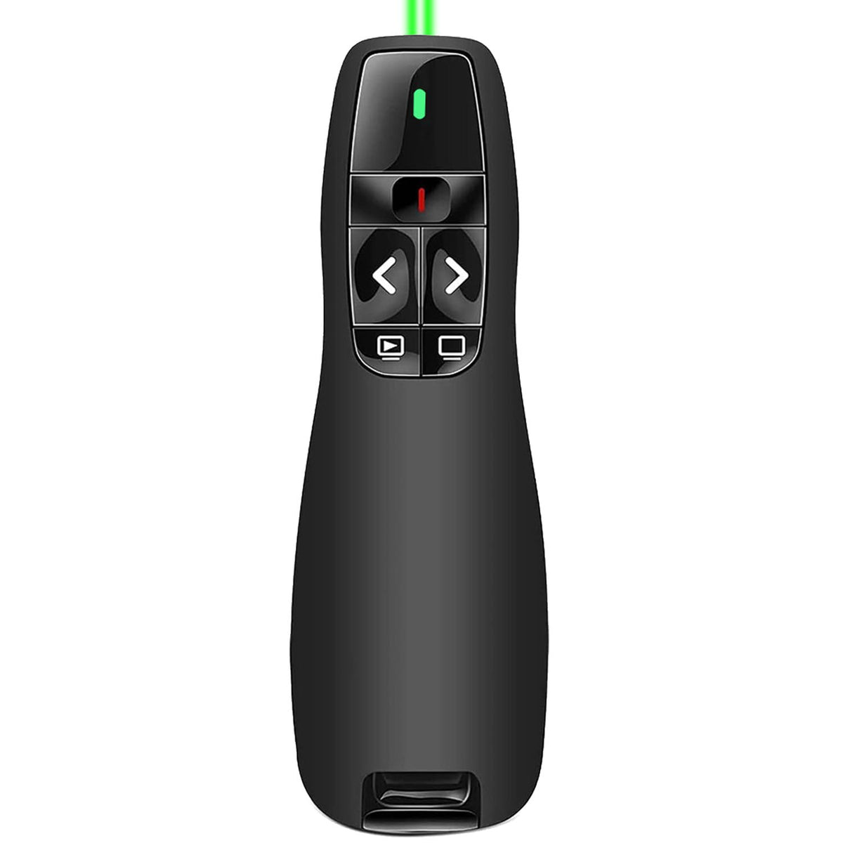 Présentateur Sans Fil 2,4 GHz – Pointeur Laser, 5 Boutons, 100 m, Plug & Play – PowerPoint, Google Slides, Keynote, PC & Mac