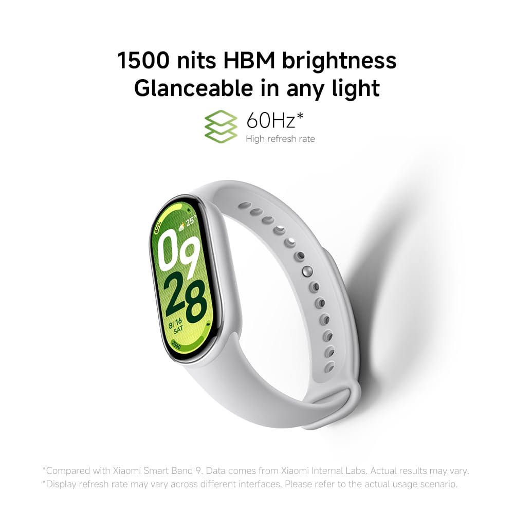 Xiaomi Smart Band 10 – Bracelet Connecté AMOLED 1.72", 21 Jours, 150+ Sports, 5 ATM, Boussole