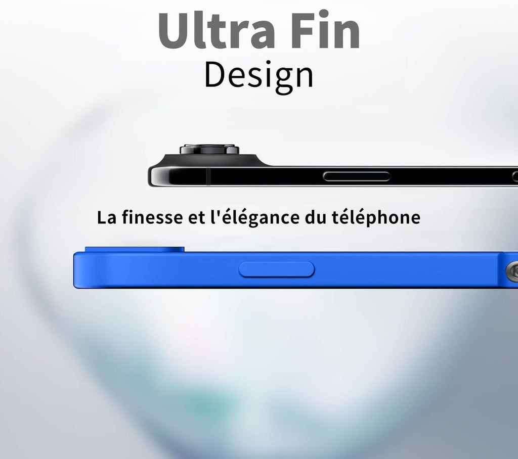 Tenphone Coque iPhone 15 (6,1") – TPU Souple Antichoc avec Protection Caméra