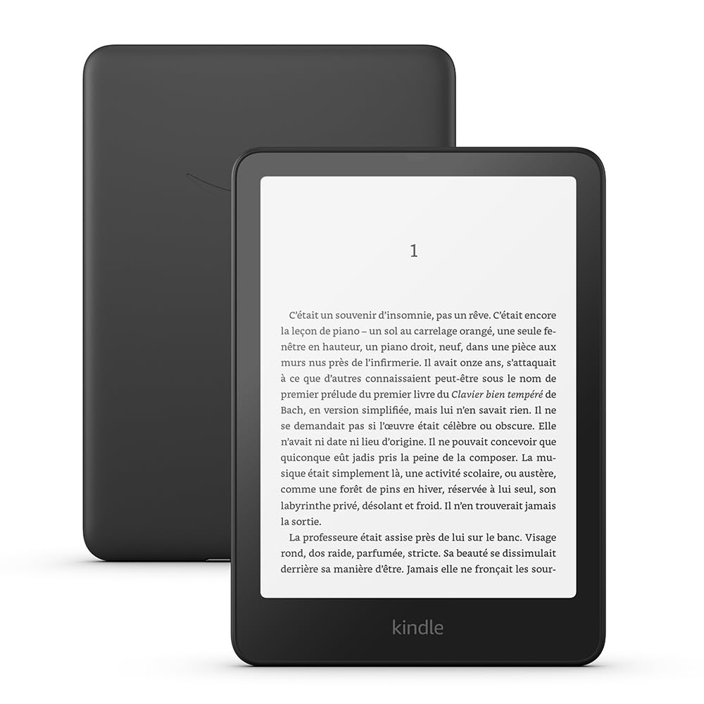 Amazon Kindle Paperwhite (Nouvelle génération) - Notre modèle le plus rapide avec un nouvel écran antireflets et une autonomie de plusieurs semaines - 16 Go - Sans publicités - Noir