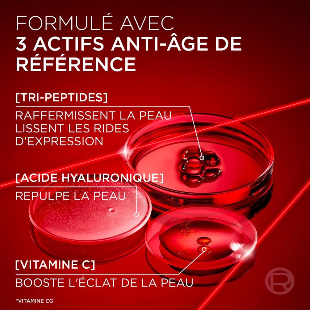 L'Oréal Paris Revitalift Laser X3 - Crème de Jour Anti-Âge FPS 25 - Acide Hyaluronique, Pro-Rétinol & Vitamine C - 50ml