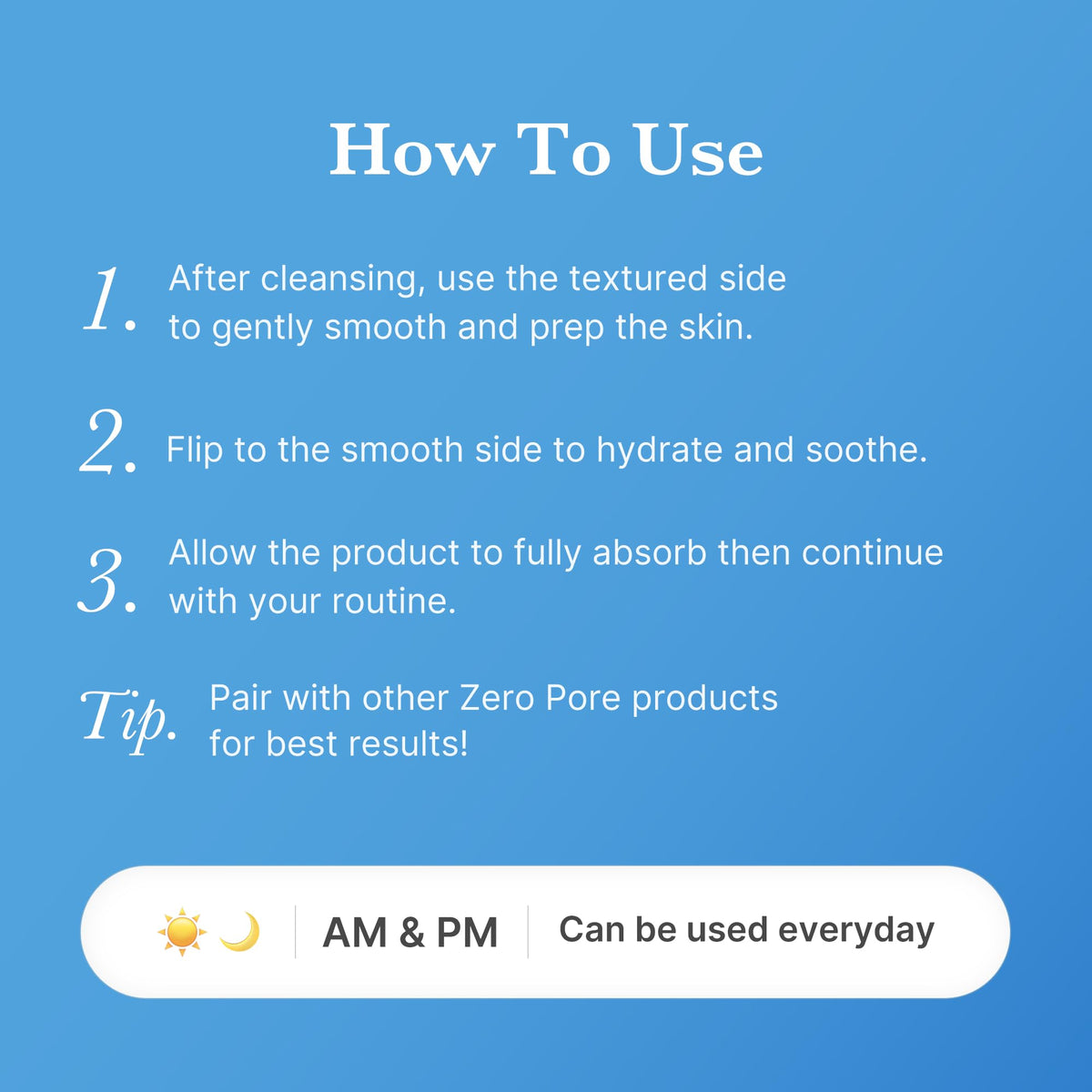 medicube Zero Pore Pad 2.0 Pads Exfoliants Soin des Pores