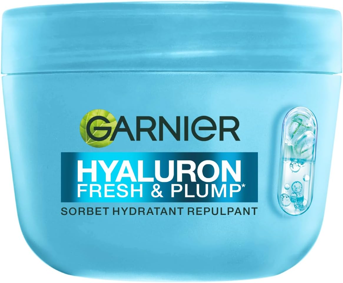 GARNIER SkinActive Hyaluron - Crème Sorbet Hydratante Repulpante Fresh & Plump 85ml - Acide Hyaluronique & Niacinamide