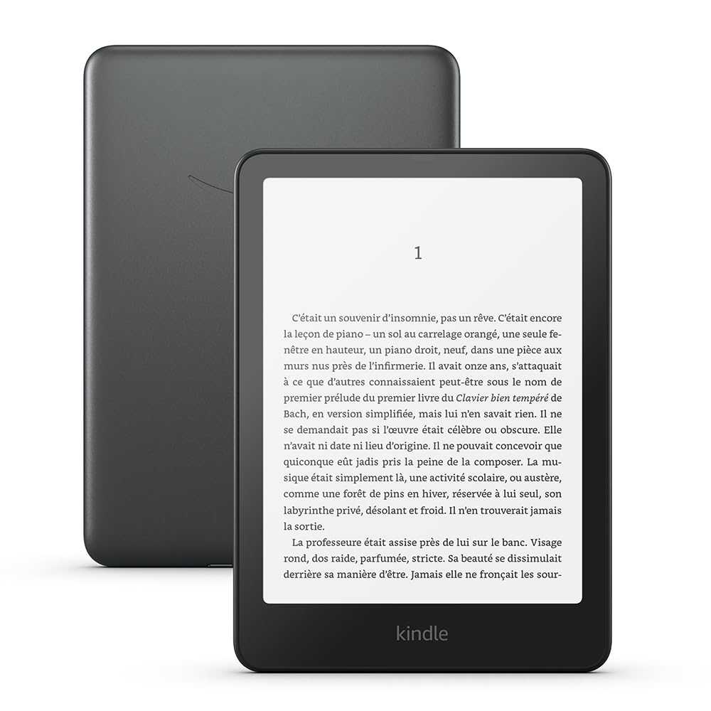 Amazon Kindle Paperwhite (Nouvelle génération) - Notre modèle le plus rapide avec un nouvel écran antireflets et une autonomie de plusieurs semaines - 16 Go - Sans publicités - Noir