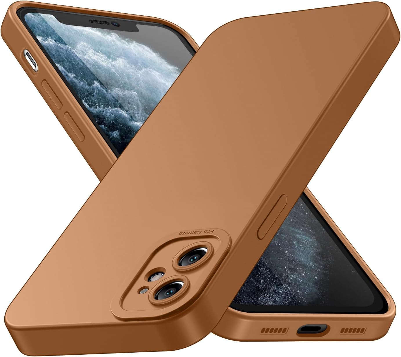 Tenphone Coque iPhone 15 (6,1") – TPU Souple Antichoc avec Protection Caméra