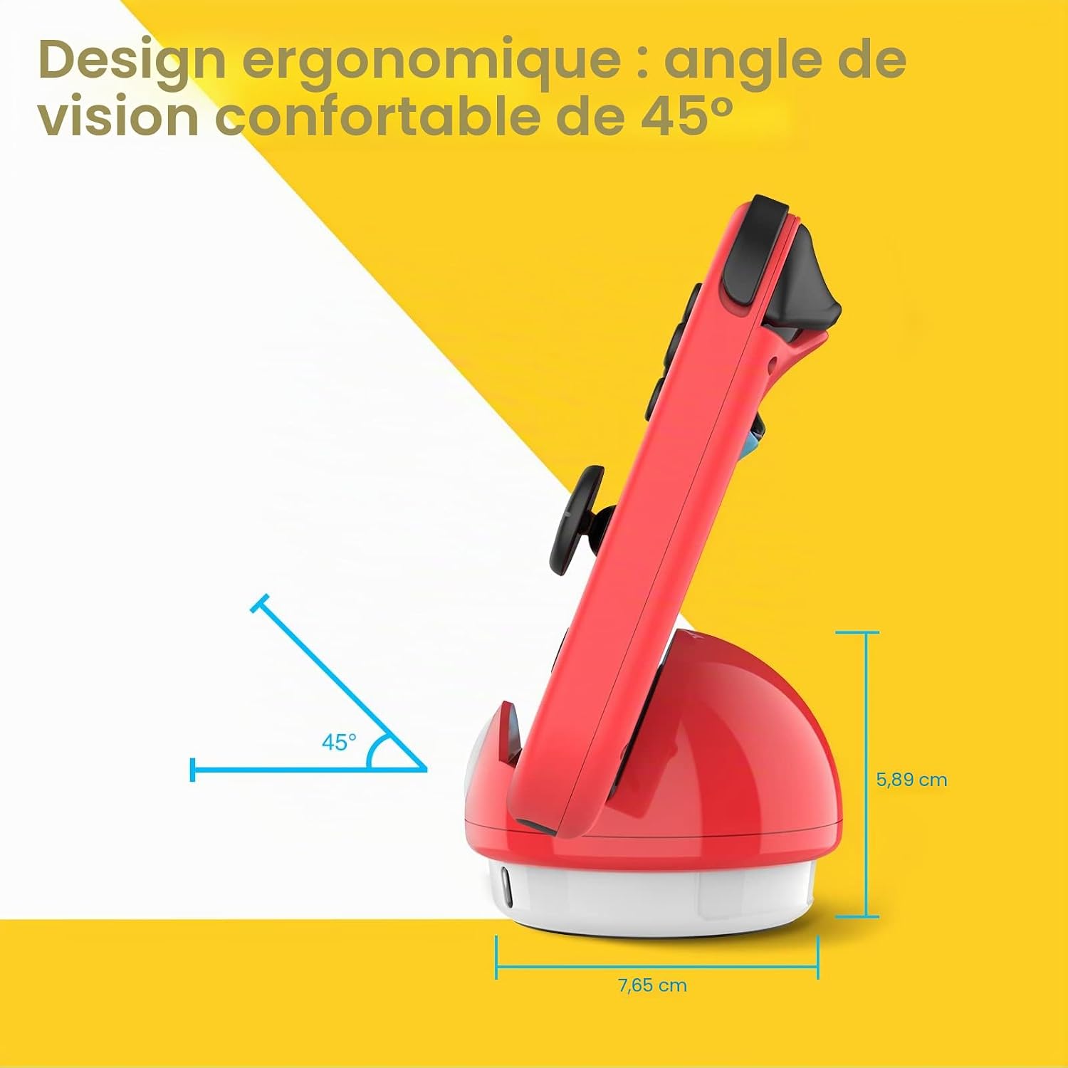 HEIYING Station d'accueil pour Nintendo Switch 2/Lite/OLED, Support d'accueil Portative avec Port de Type C pour Charger la Console