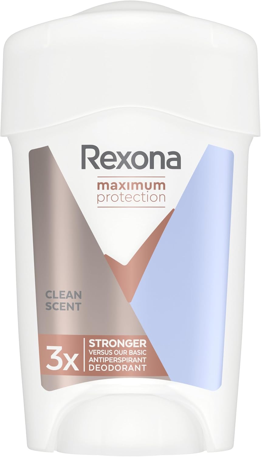 Rexona Maximum Protection Déodorant Femme Stick Clean Scent 45ml – Anti-Transpirant 96h
