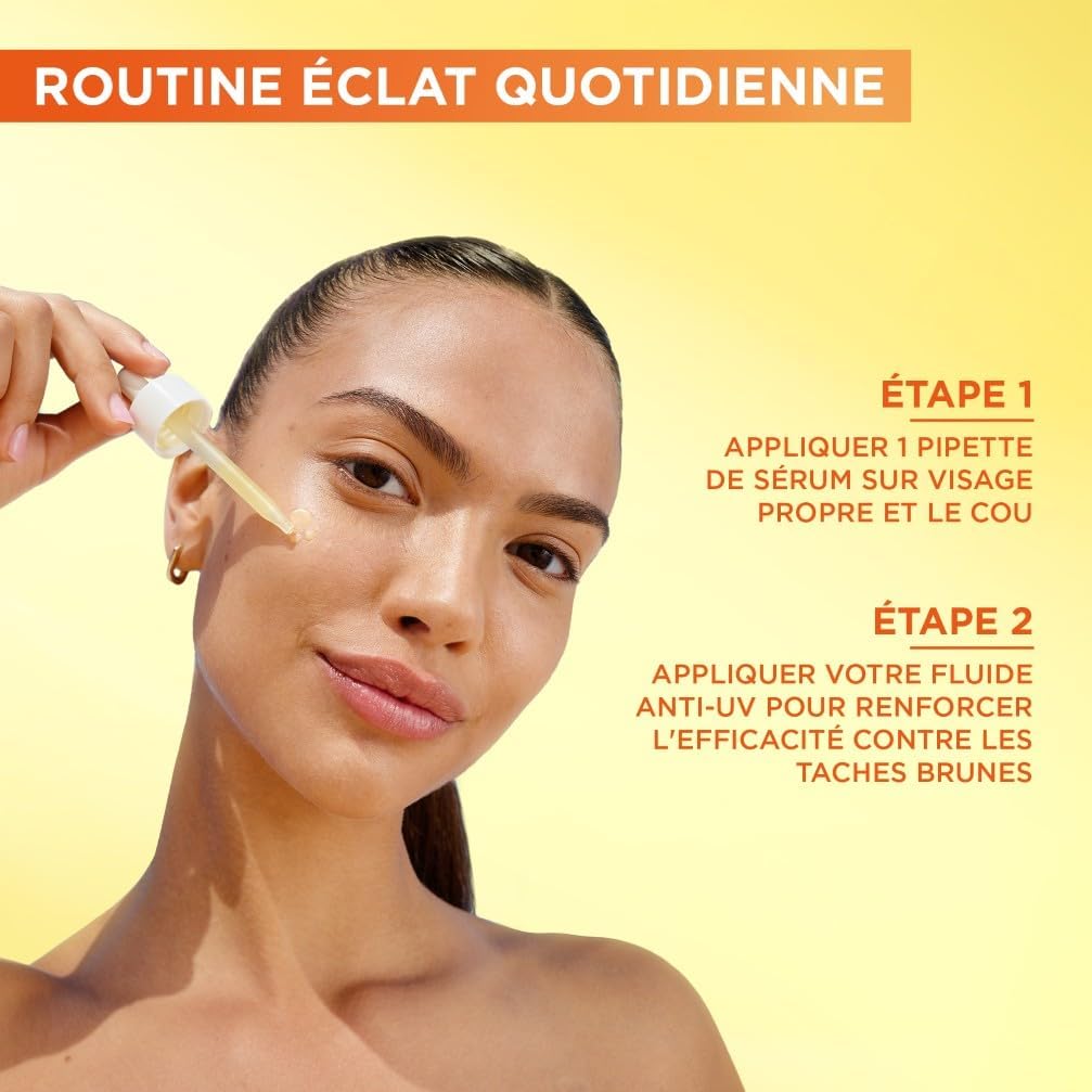 GARNIER SkinActive Vitamine C - Coffret Crème Sorbet Hydratante Fresh & Bright 85ml + Sérum Jour 30ml