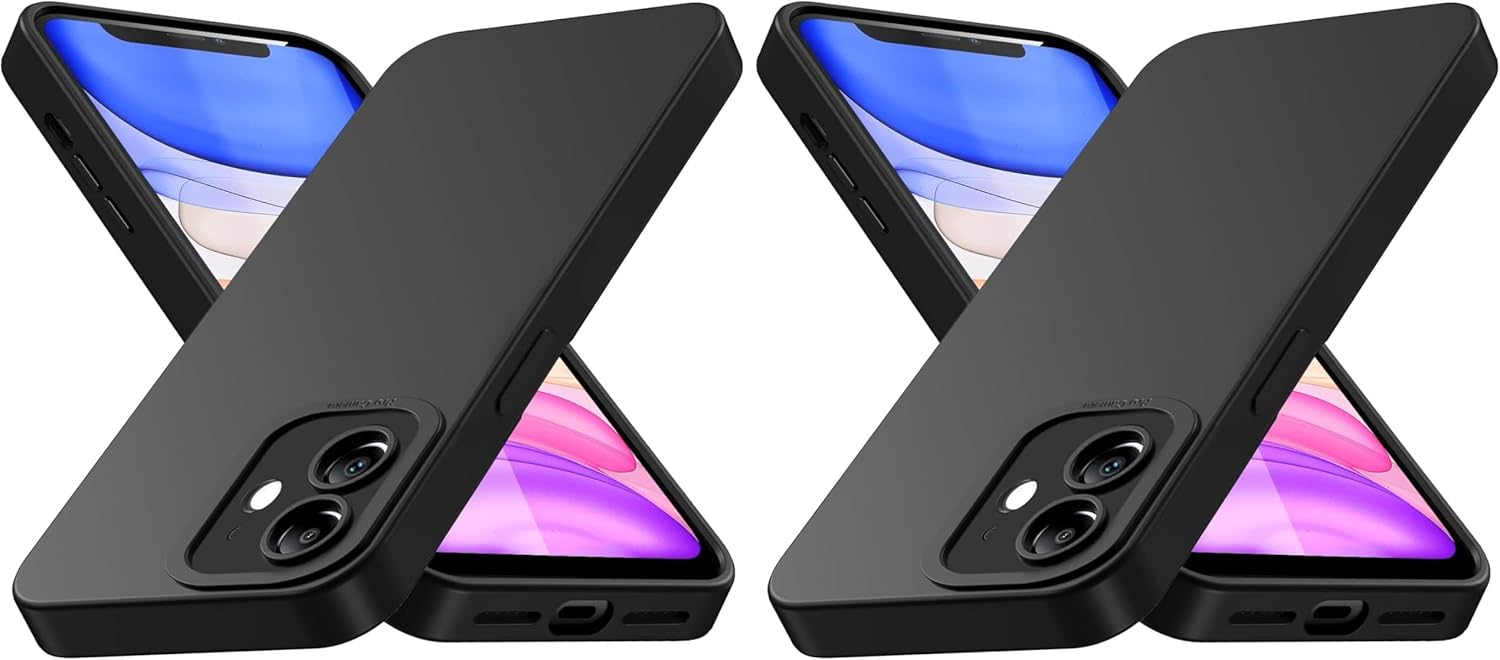 Tenphone Coque iPhone 15 (6,1") – TPU Souple Antichoc avec Protection Caméra