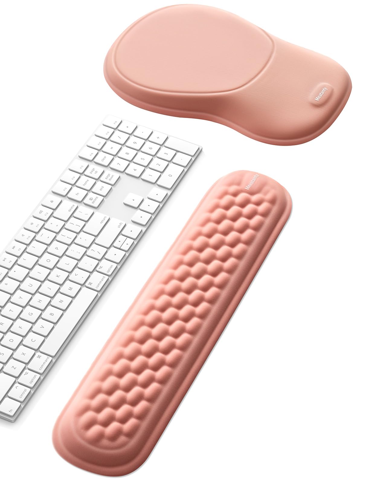 Meatanty Tapis de Souris Ergonomique avec Repose-Poignet en Mousse Mémoire – Antidérapant, Gaming & Bureau