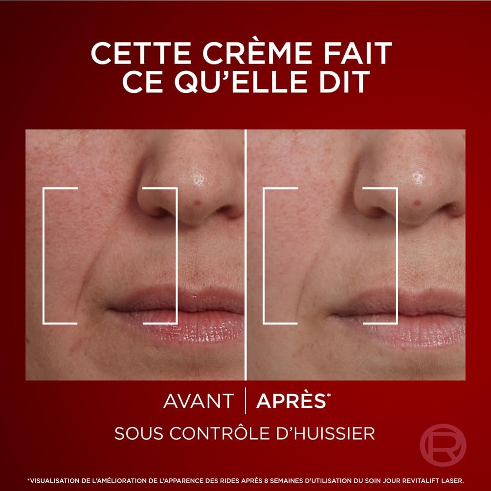 L'Oréal Paris Revitalift Laser X3 - Crème de Jour Anti-Âge FPS 25 - Acide Hyaluronique, Pro-Rétinol & Vitamine C - 50ml