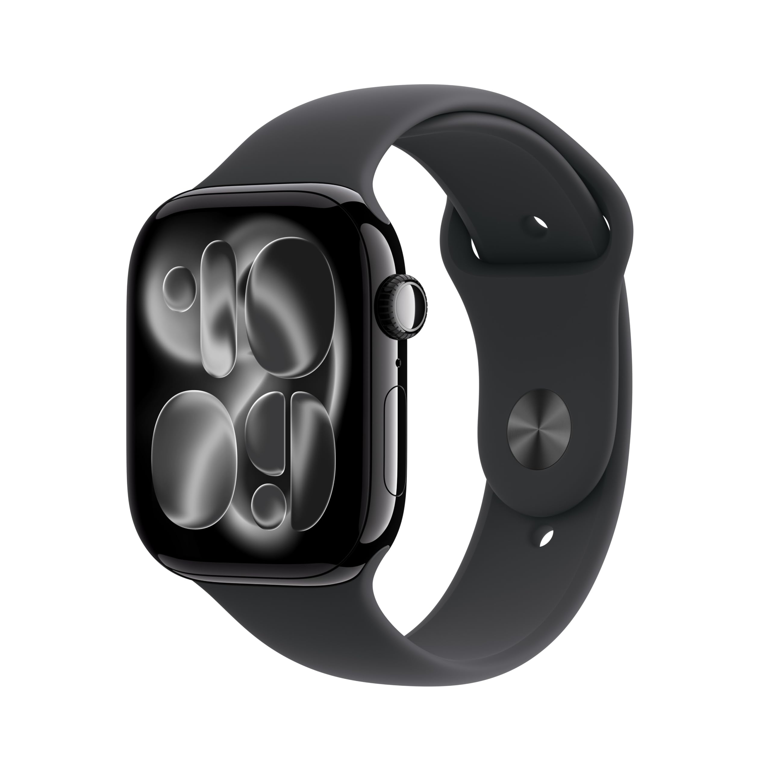 Apple Watch Series 11 GPS + Cellular 46 mm – Boîtier Gris sidéral, Bracelet Sport Noir