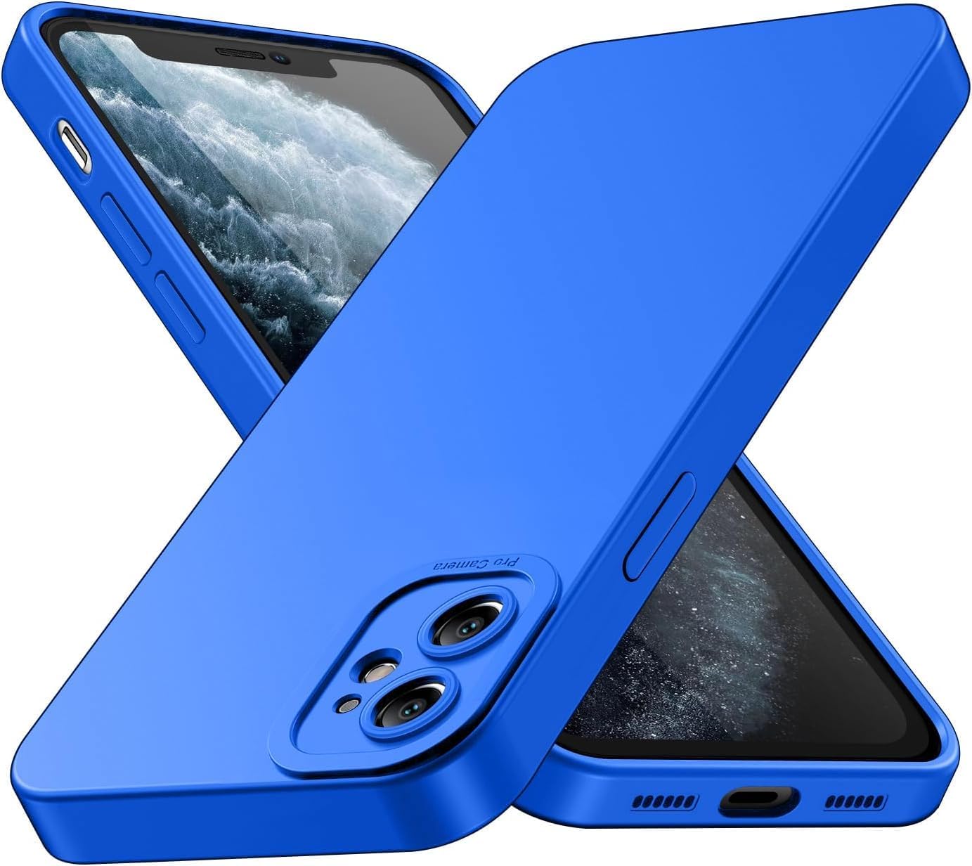 Tenphone Coque iPhone 15 (6,1") – TPU Souple Antichoc avec Protection Caméra