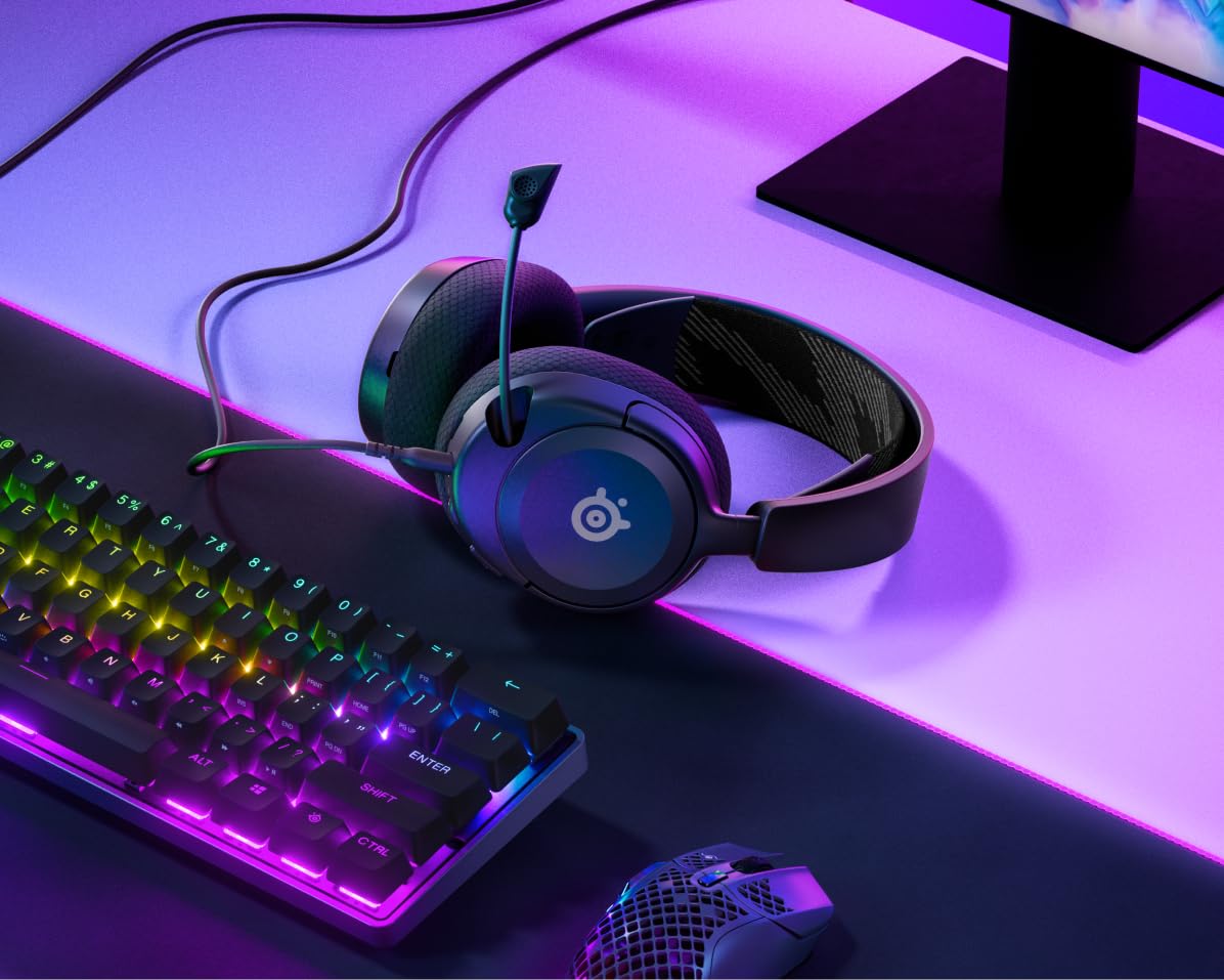 SteelSeries Arctis Nova 1 – Casque Gaming Multi-Plateforme | Son Spatial 360° | Micro Antibruit