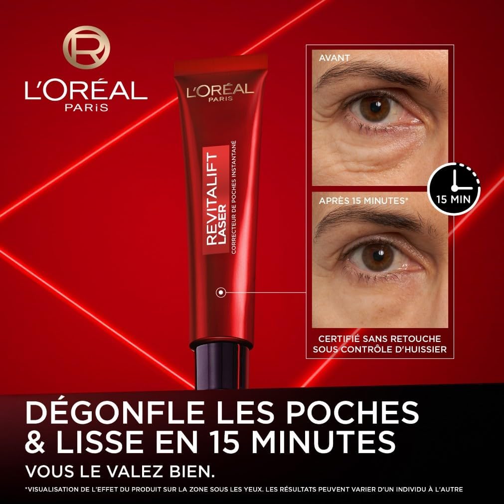 L'Oréal Paris Revitalift Laser X3 - Crème de Jour Anti-Âge FPS 25 - Acide Hyaluronique, Pro-Rétinol & Vitamine C - 50ml