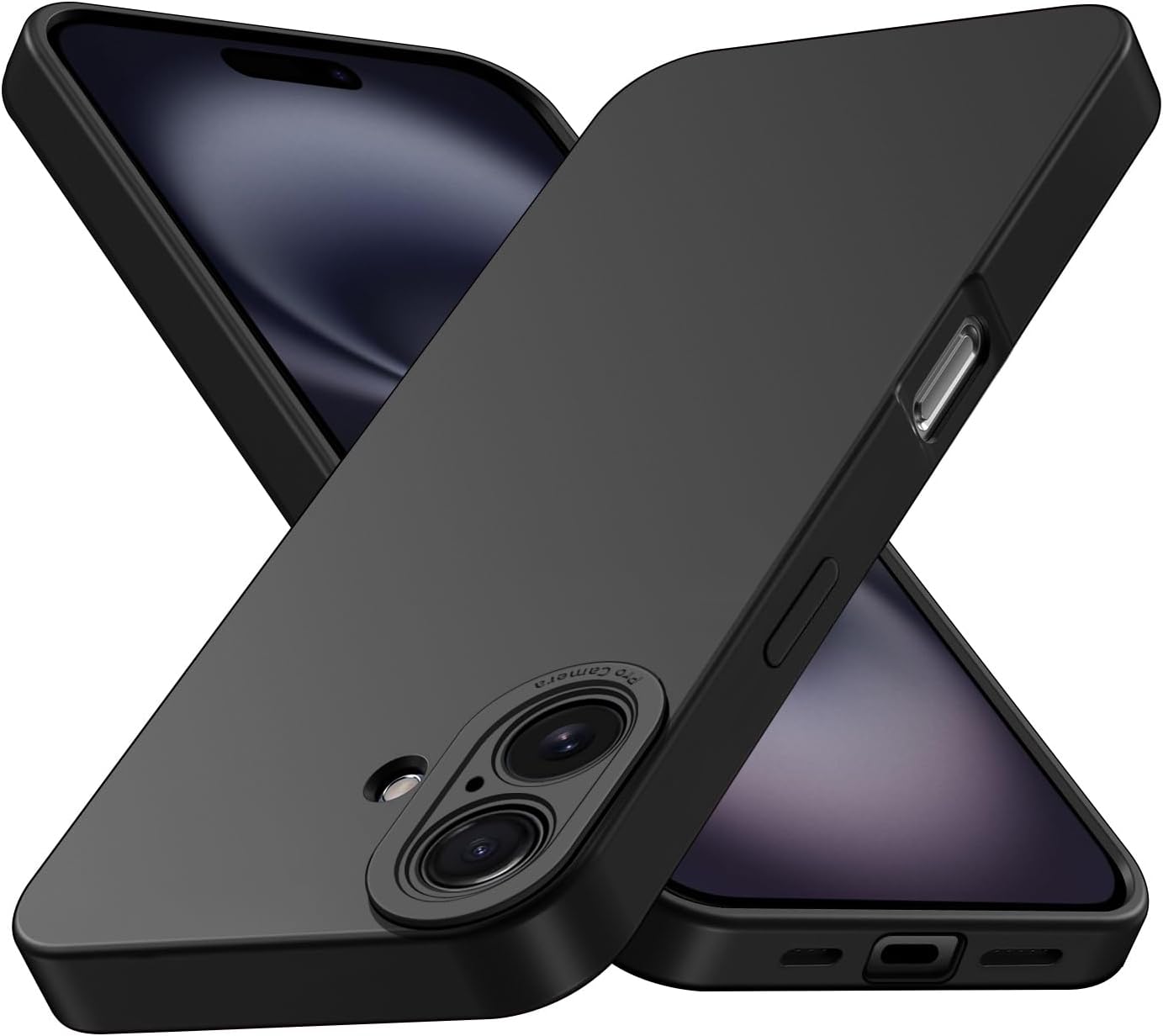 Tenphone Coque iPhone 15 (6,1") – TPU Souple Antichoc avec Protection Caméra