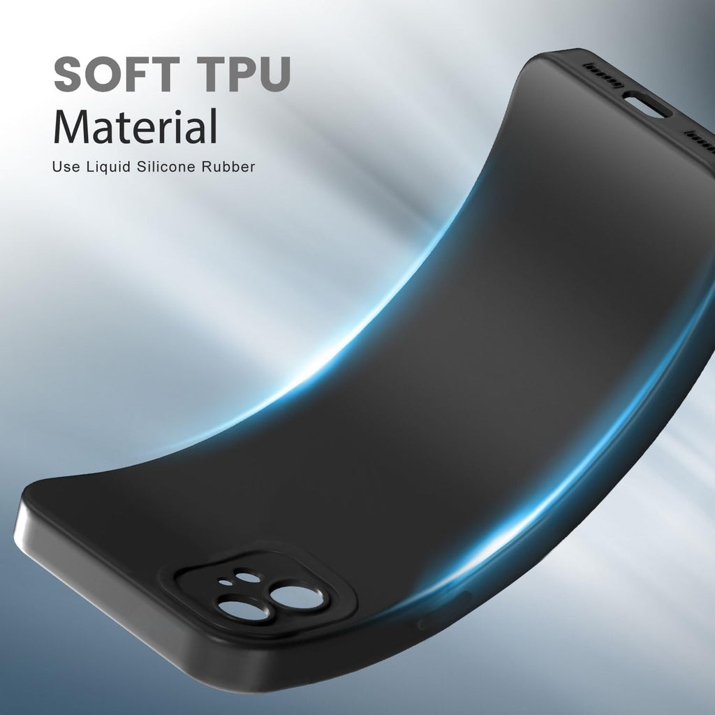 Tenphone Coque iPhone 15 (6,1") – TPU Souple Antichoc avec Protection Caméra