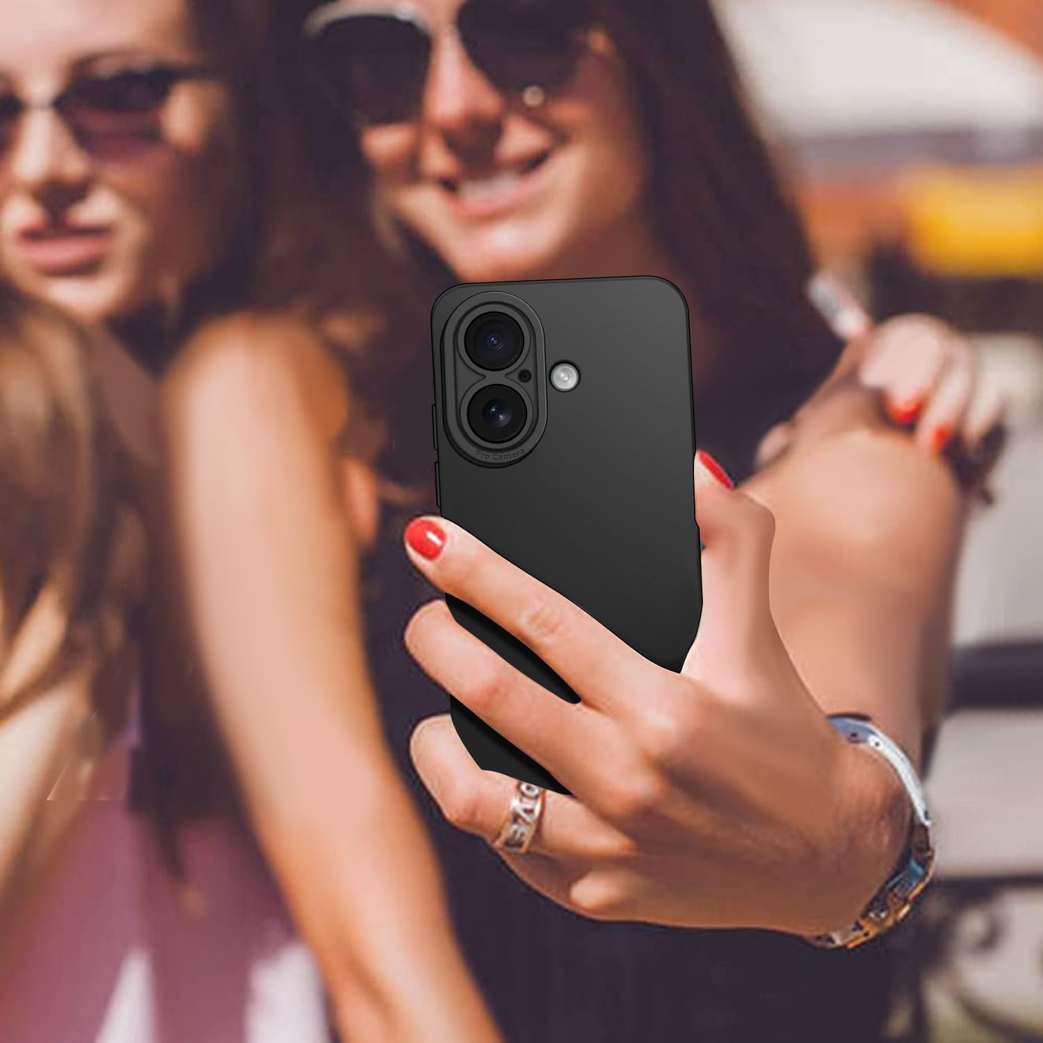 Tenphone Coque iPhone 15 (6,1") – TPU Souple Antichoc avec Protection Caméra