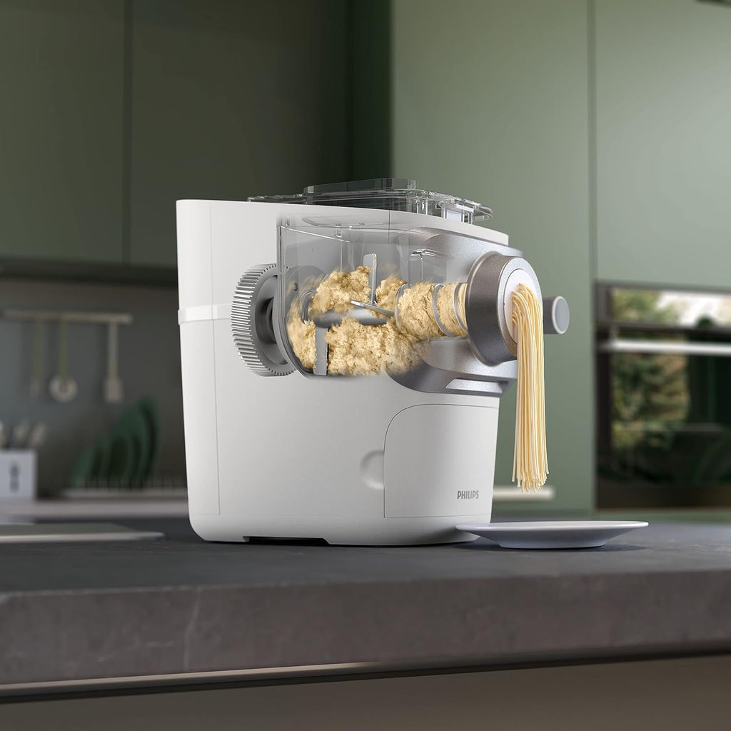 Philips Machine à Pâtes Série 7000 HR2665/93 – ProExtrude, Pesée Automatique, 8 Formes, 8 Portions