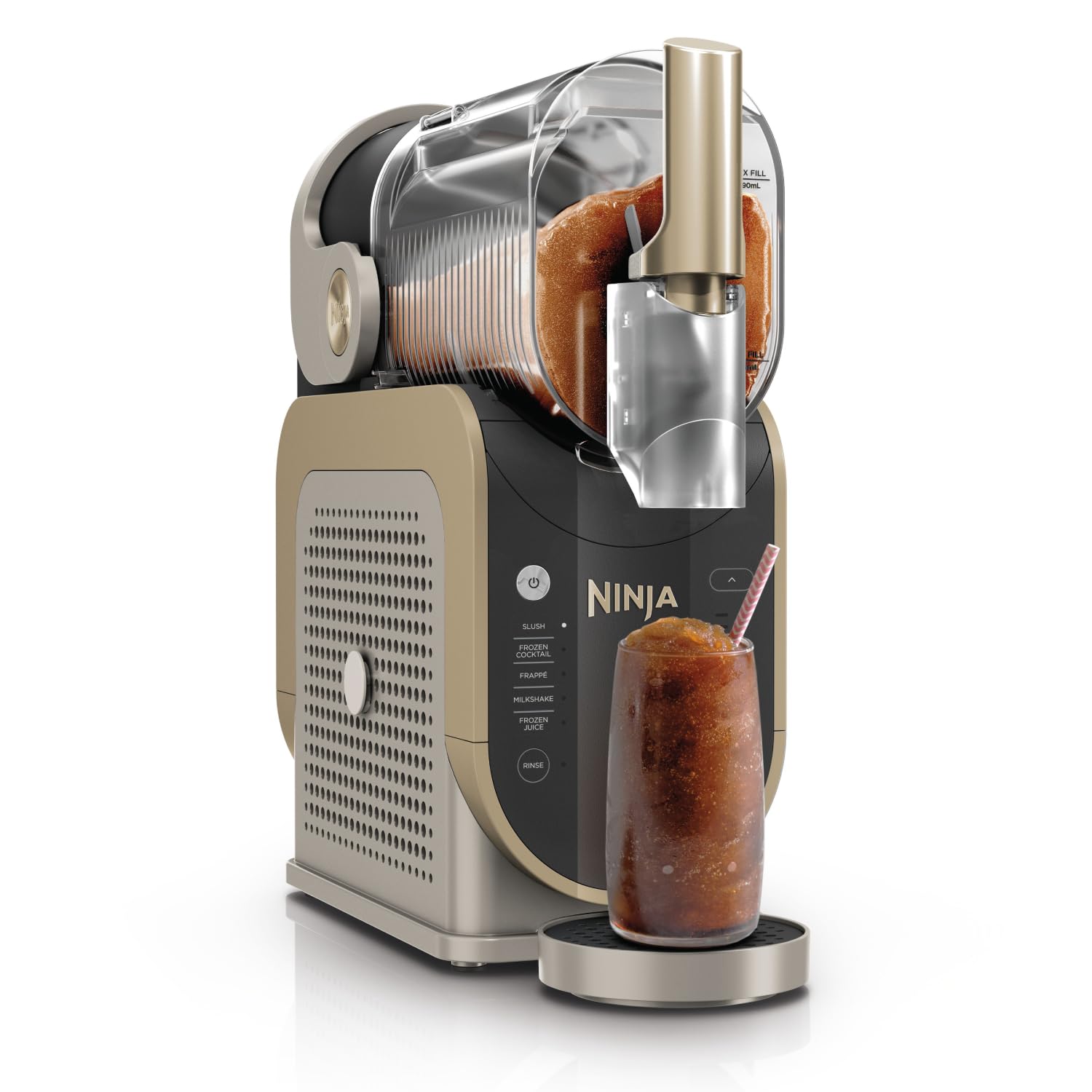 Ninja SLUSHi Machine à boissons glacées, granités, cocktails, frappés, milkshakes et jus glacés, vu sur TikTok, sans glace ni préparation requises, capacité 1,9 l, bleu et gris FS301EU