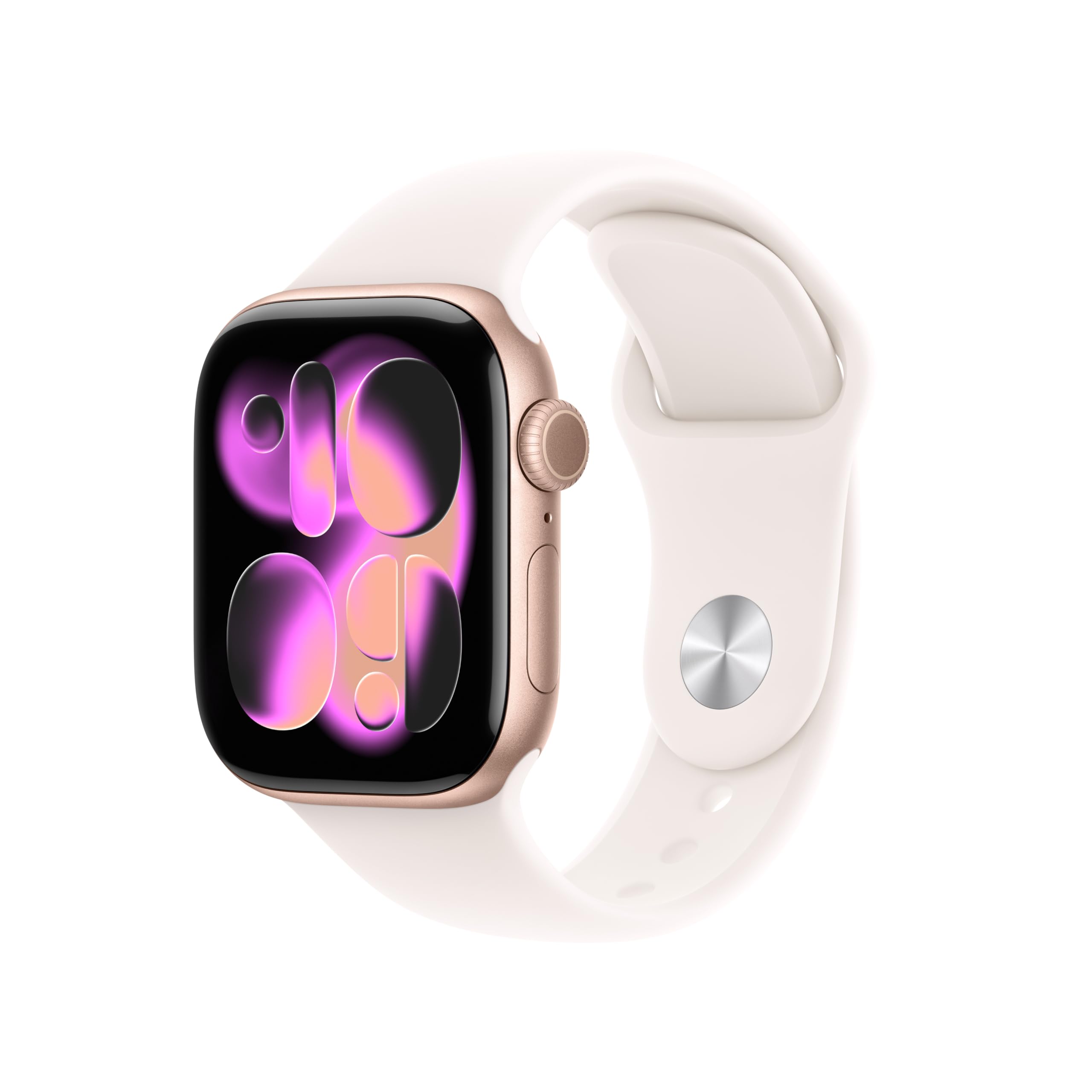 Apple Watch Series 11 GPS + Cellular 46 mm – Boîtier Gris sidéral, Bracelet Sport Noir