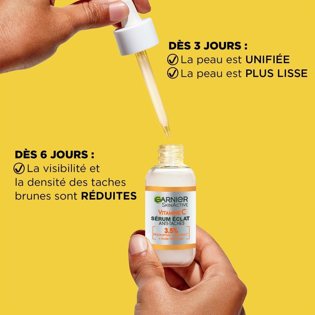 GARNIER SkinActive Vitamine C - Coffret Crème Sorbet Hydratante Fresh & Bright 85ml + Sérum Jour 30ml