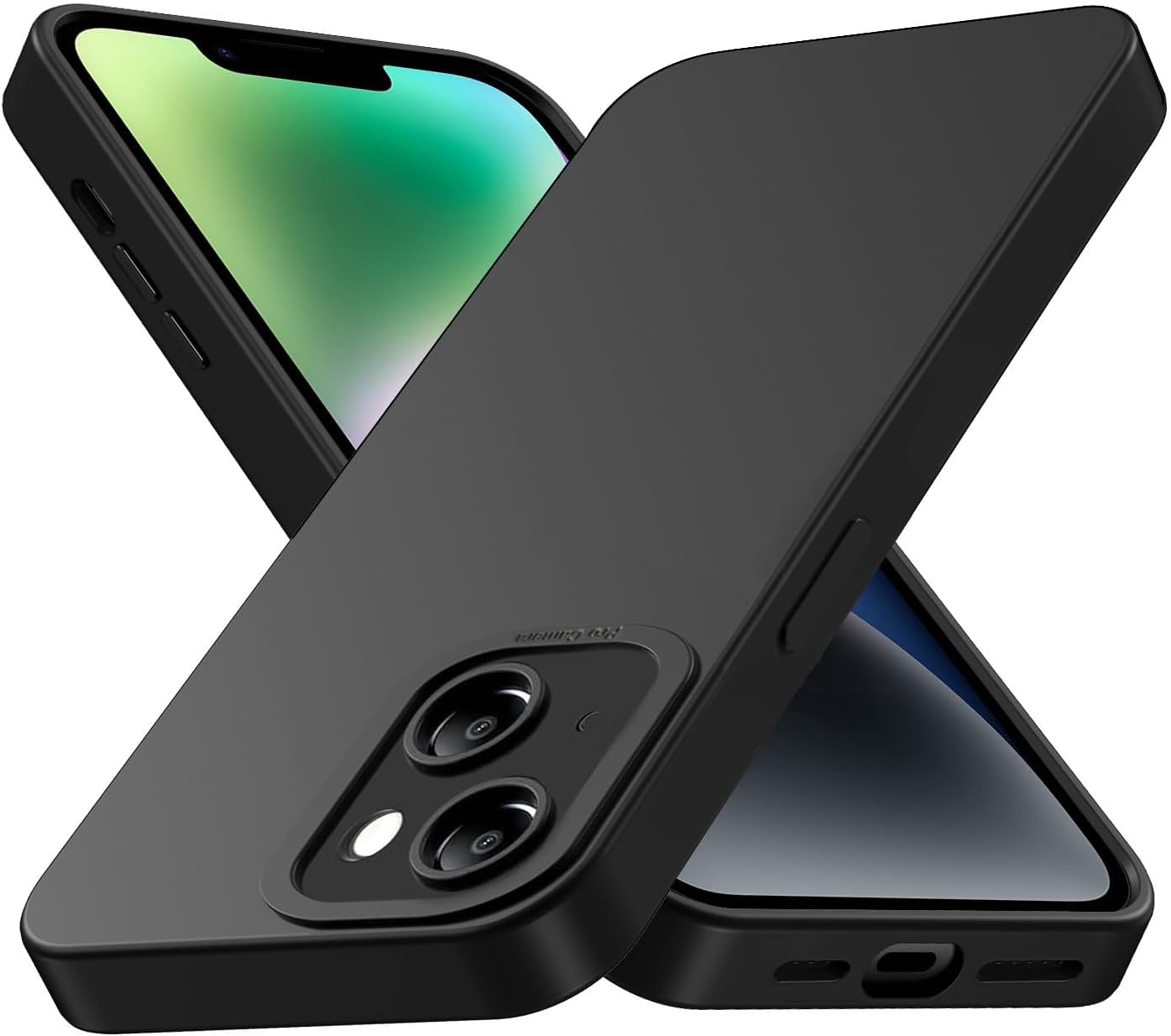 Tenphone Coque iPhone 15 (6,1") – TPU Souple Antichoc avec Protection Caméra