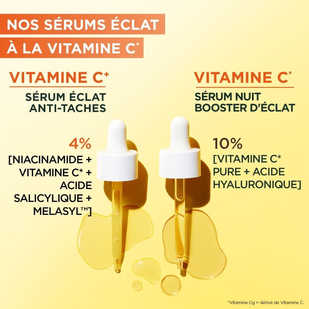 GARNIER SkinActive Vitamine C - Coffret Crème Sorbet Hydratante Fresh & Bright 85ml + Sérum Jour 30ml