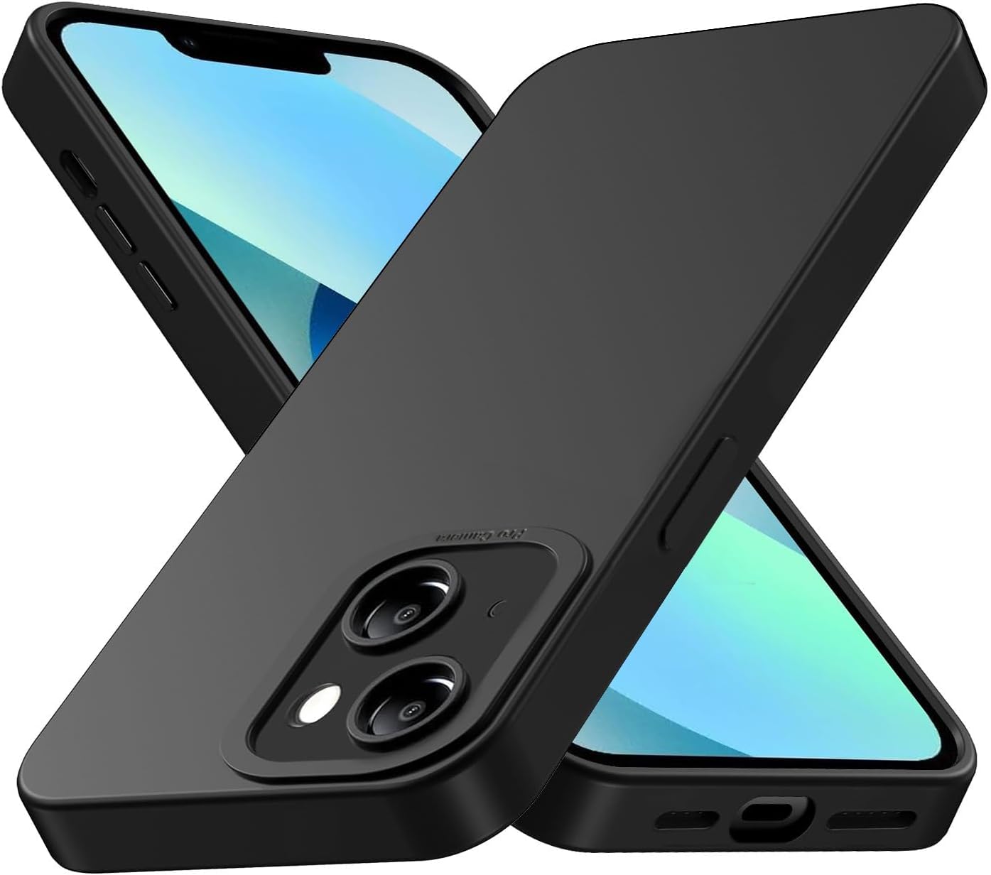 Tenphone Coque iPhone 15 (6,1") – TPU Souple Antichoc avec Protection Caméra