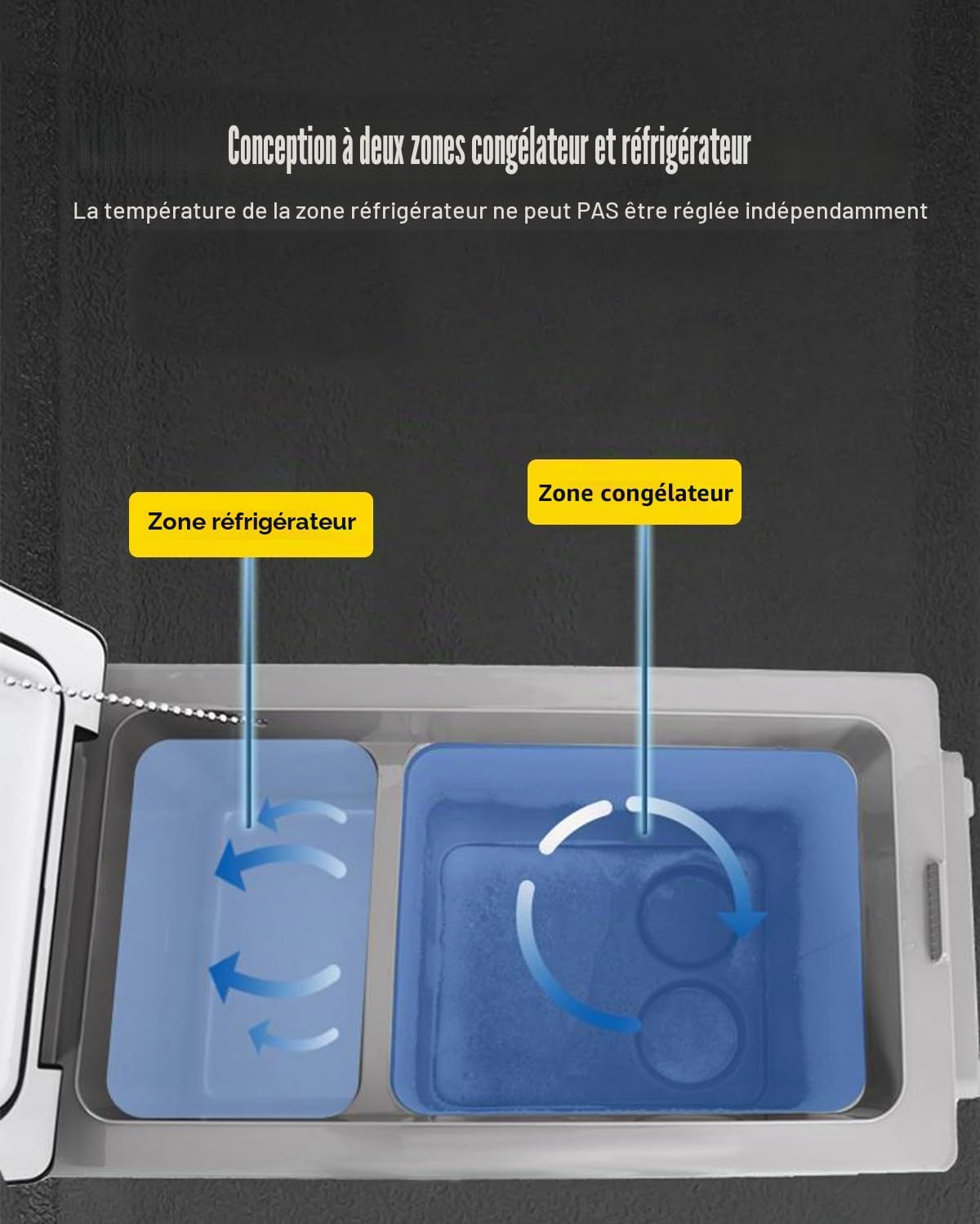 VEVOR Glacière Électrique Voiture, 45 L, Réfrigérateur Portable à Compression, 60 W, Mini Frigo, 69,3x34,5x45,6 cm, Glacière Électrique, Mini Congélateur Compresseur pour Maison/Voiture/Camping