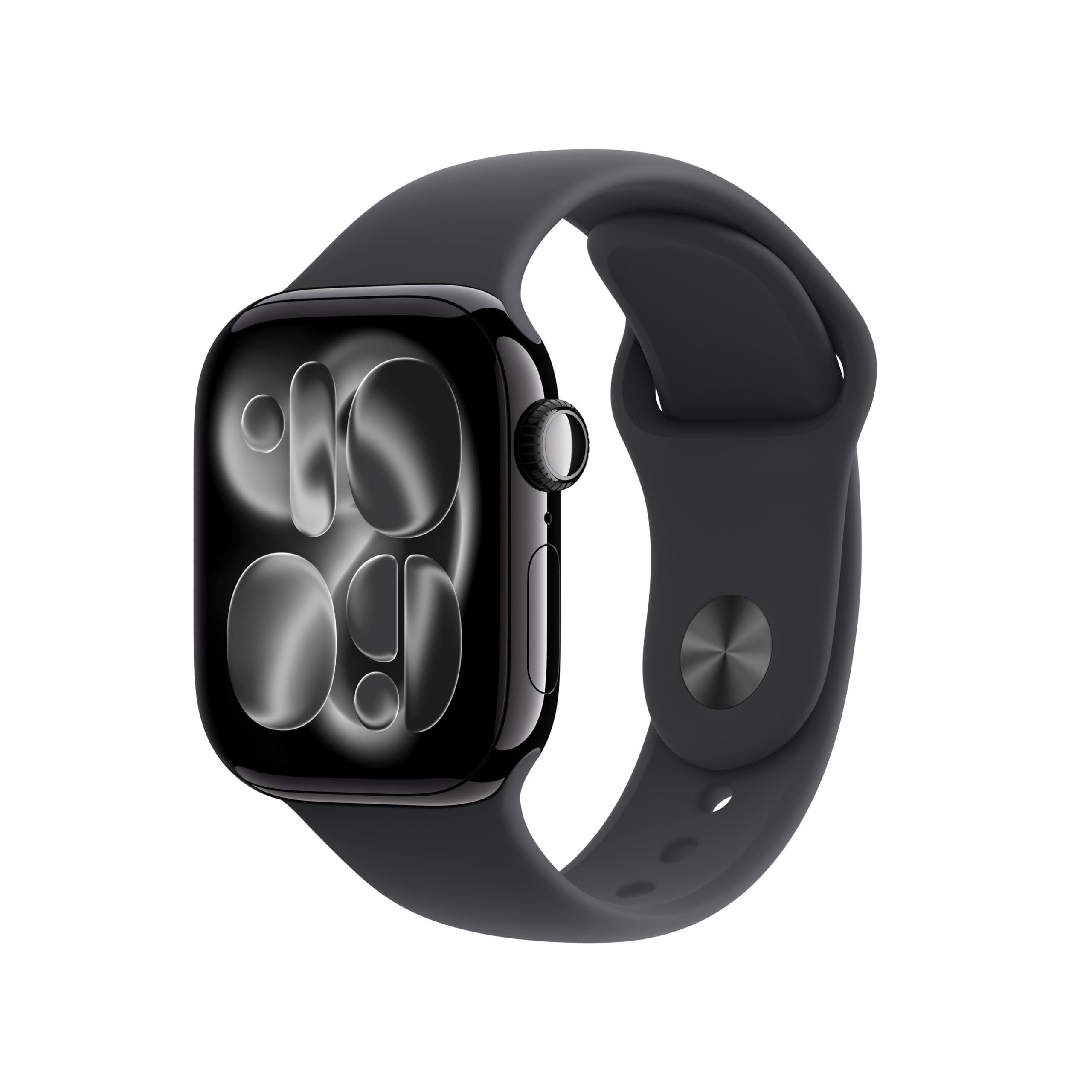 Apple Watch Series 11 GPS + Cellular 46 mm – Boîtier Gris sidéral, Bracelet Sport Noir
