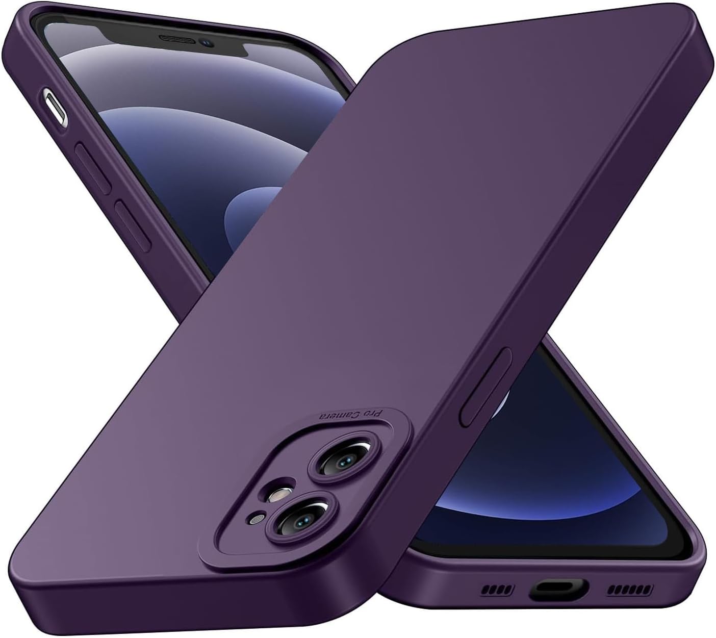 Tenphone Coque iPhone 15 (6,1") – TPU Souple Antichoc avec Protection Caméra