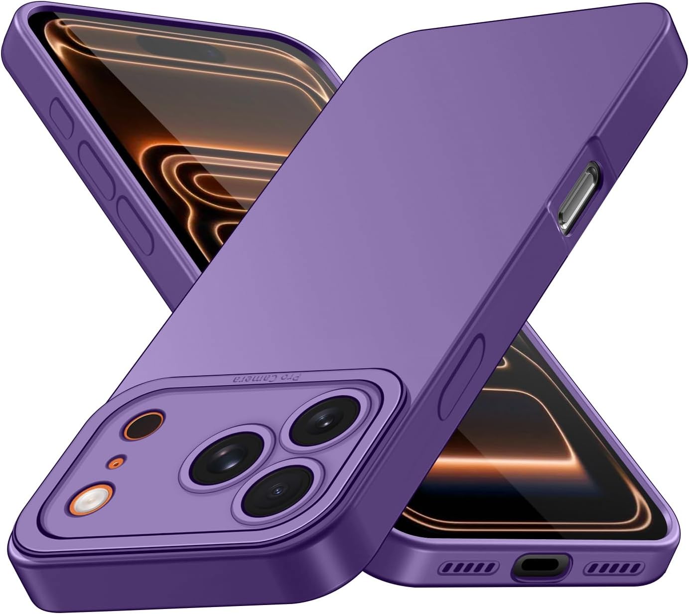 Tenphone Coque iPhone 15 (6,1") – TPU Souple Antichoc avec Protection Caméra