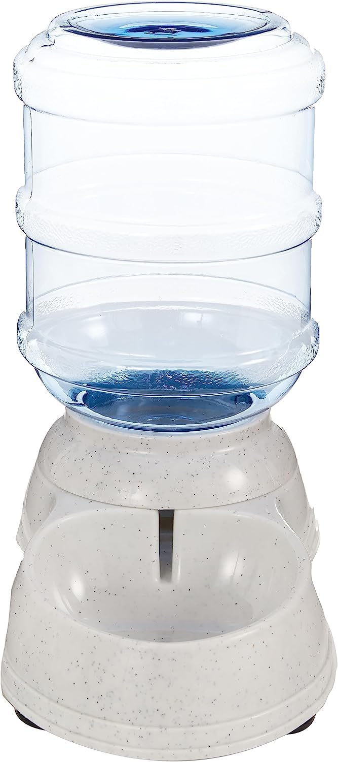 Amazon Basics Distributeur d'eau 1 gallons pour Chiens et chats, 3.8 litres, Petite taille, Transparent