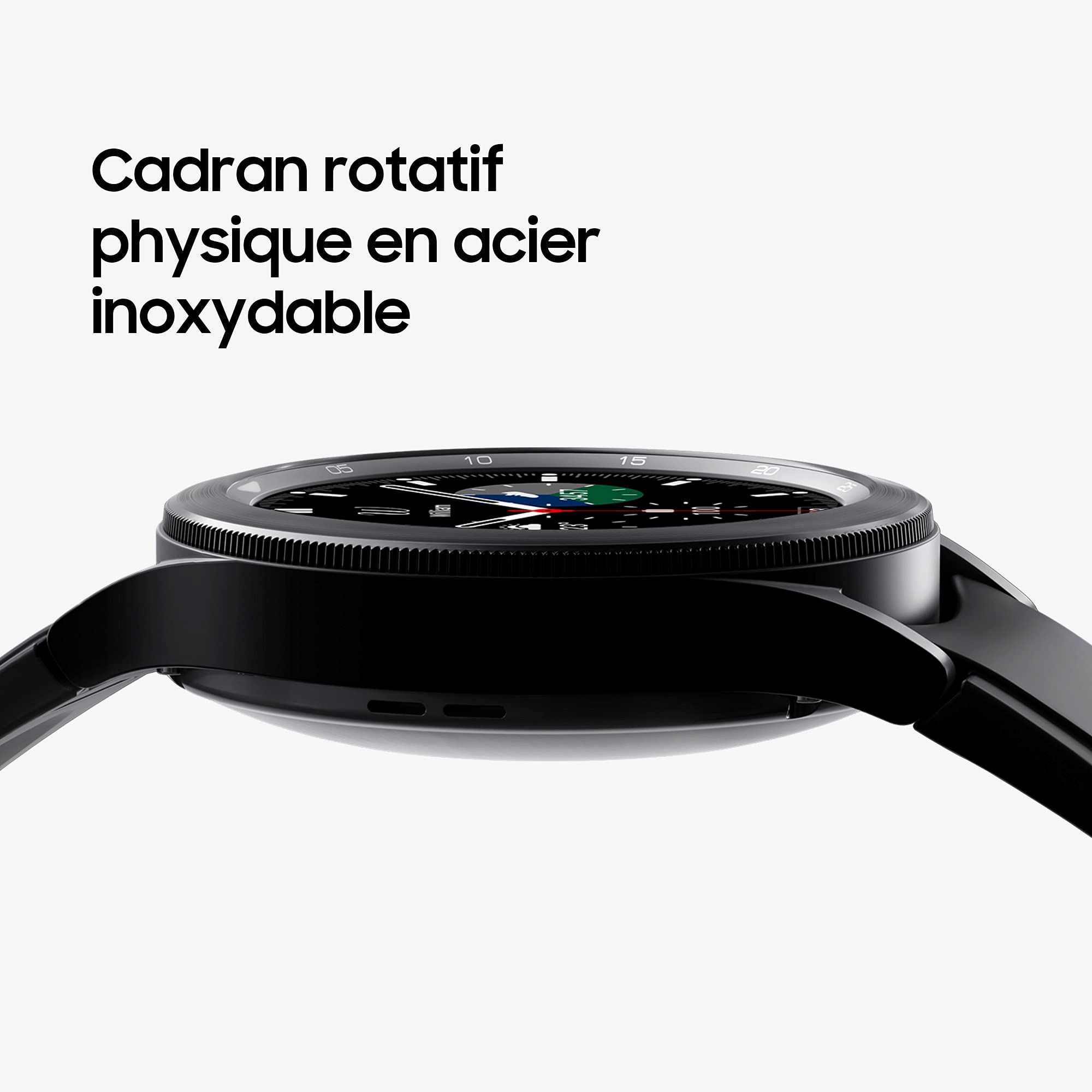 Samsung Galaxy Watch4 Bluetooth, 40 mm, or rose - Montre connectée intelligente, surveillance de la santé, bien-être, sport, IMC, ECG, batterie longue durée – Version FR