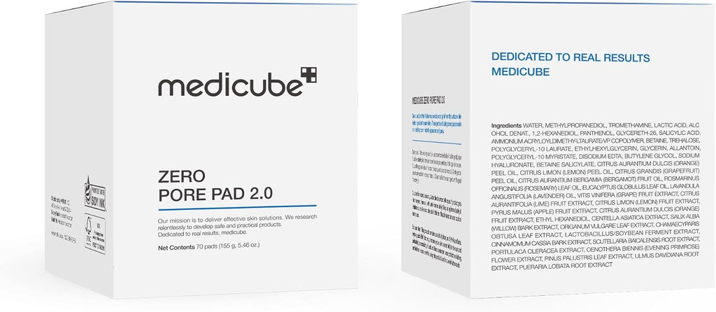 medicube Zero Pore Pad 2.0 Pads Exfoliants Soin des Pores