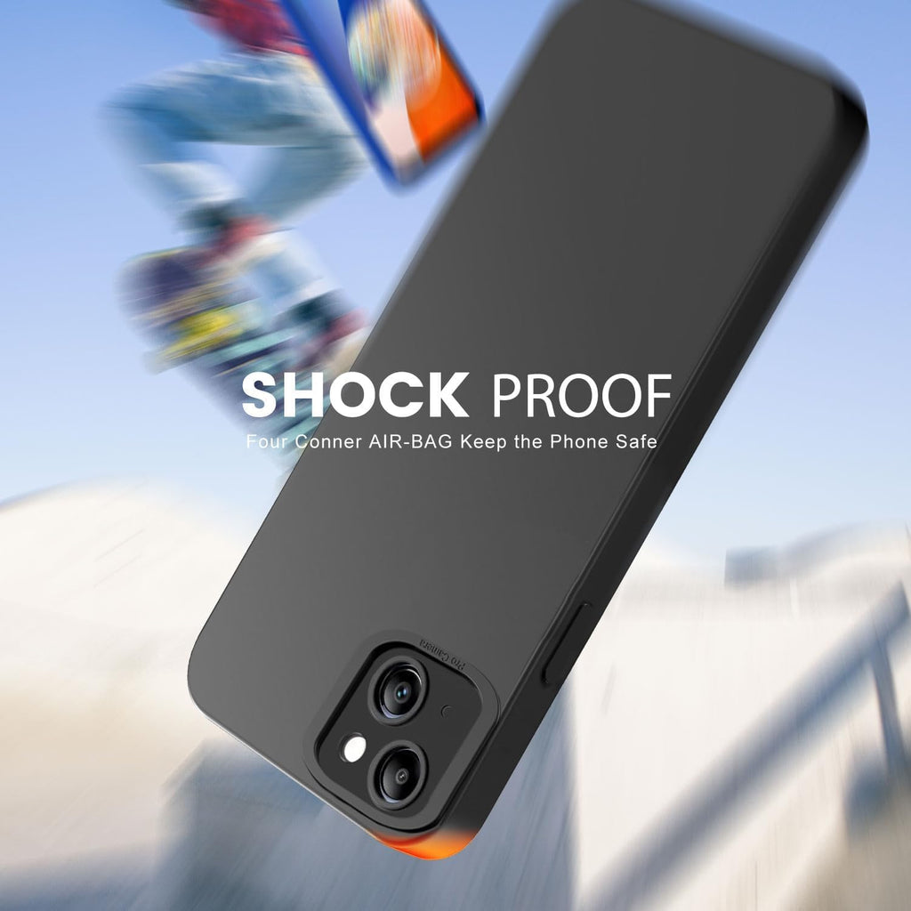 Tenphone Coque iPhone 15 (6,1") – TPU Souple Antichoc avec Protection Caméra