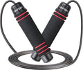 GRIFEMA GA5004, Corde à Sauter, Poignée en Mousse Antidérapante, Outil de Fitness et de Musculation pour Adultes et Enfants pour Faire de l'Exercice à la Maison, Noir