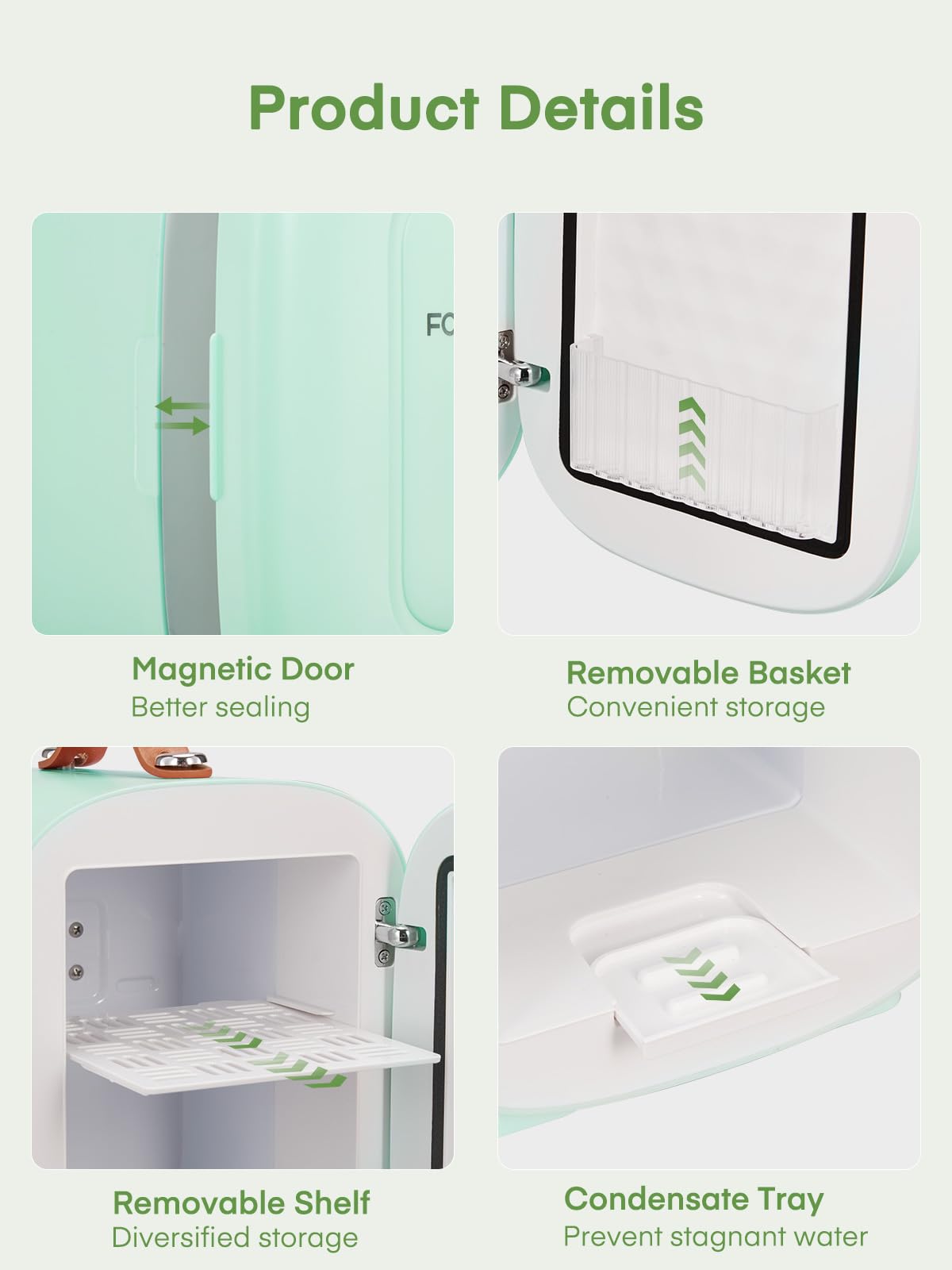 FOHERE Mini Frigo de Chambre 5L