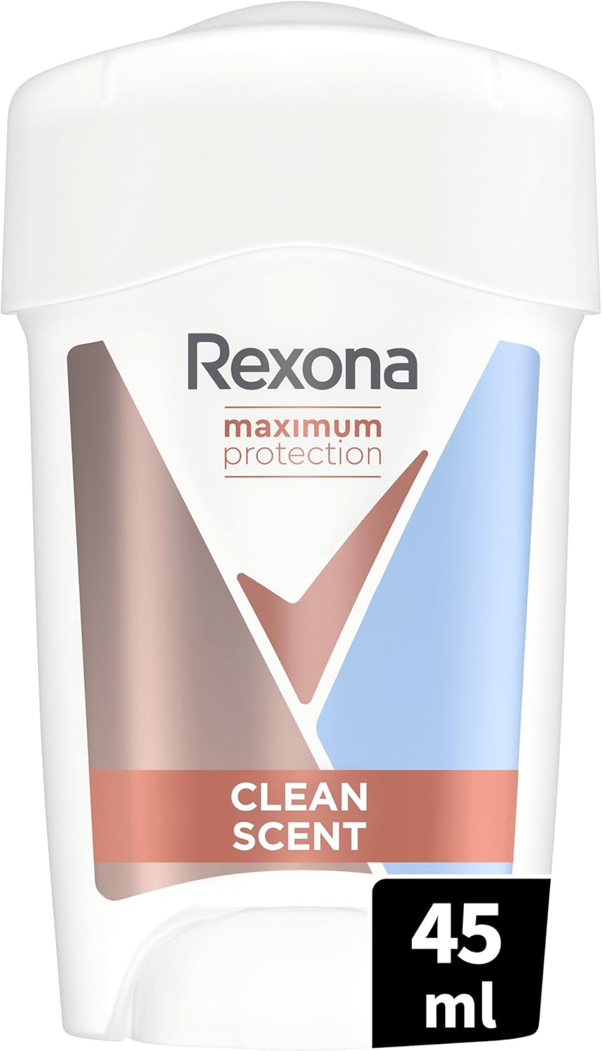 Rexona Maximum Protection Déodorant Femme Stick Clean Scent 45ml – Anti-Transpirant 96h