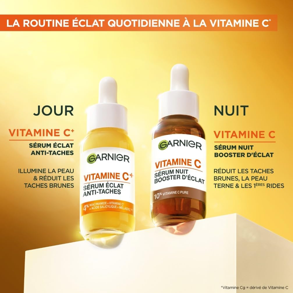 GARNIER SkinActive Vitamine C - Coffret Crème Sorbet Hydratante Fresh & Bright 85ml + Sérum Jour 30ml
