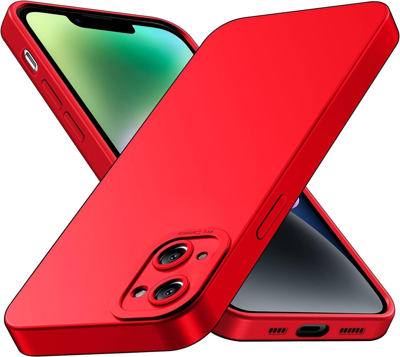Tenphone Coque iPhone 15 (6,1") – TPU Souple Antichoc avec Protection Caméra