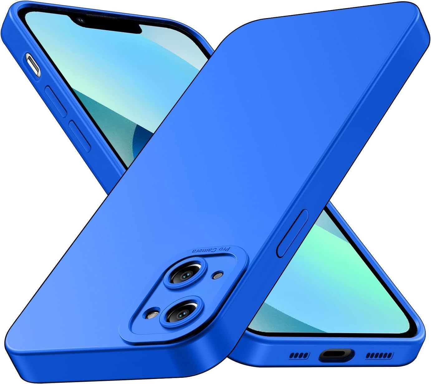 Tenphone Coque iPhone 15 (6,1") – TPU Souple Antichoc avec Protection Caméra