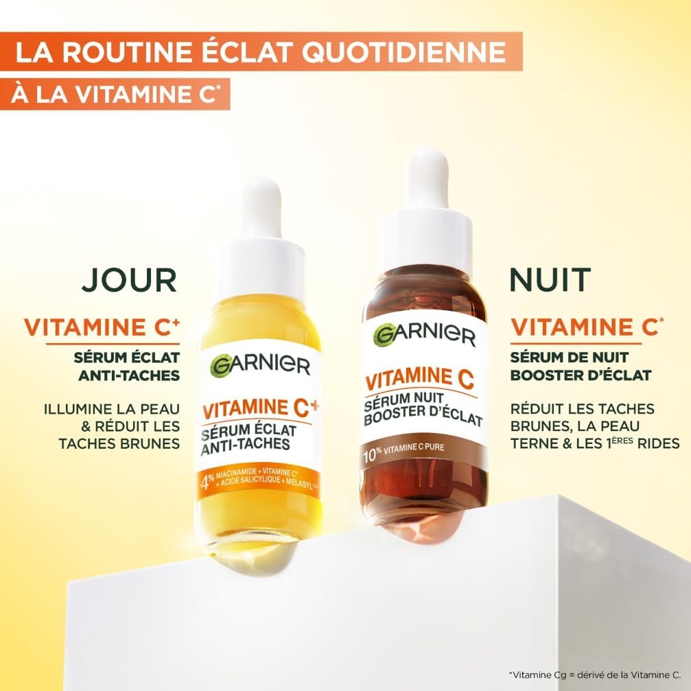 GARNIER SkinActive Vitamine C - Coffret Crème Sorbet Hydratante Fresh & Bright 85ml + Sérum Jour 30ml