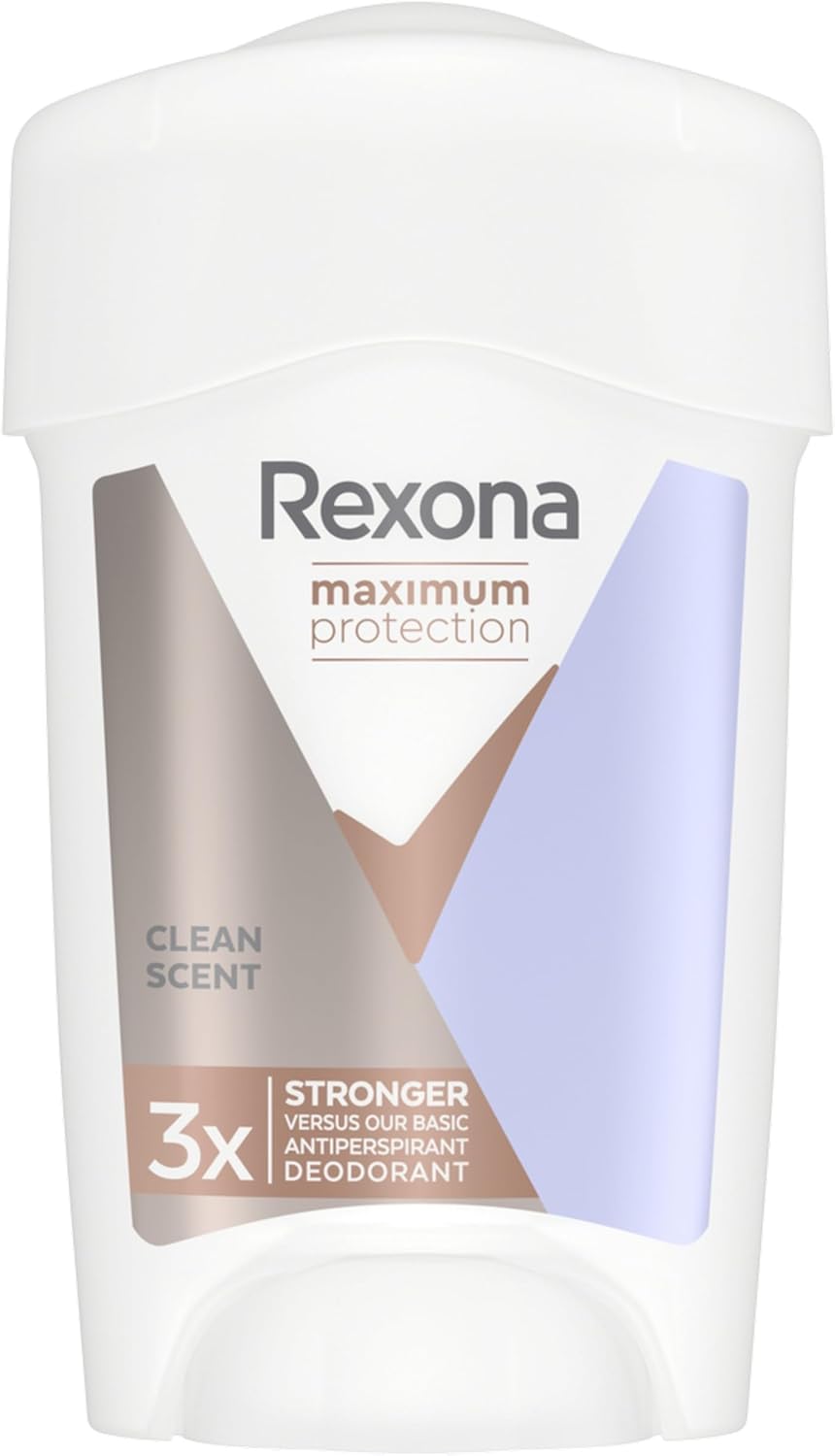 Rexona Maximum Protection Déodorant Femme Stick Clean Scent 45ml – Anti-Transpirant 96h