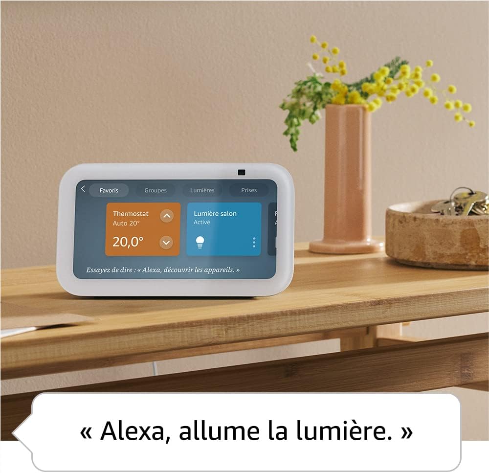 Echo Show 5 (Nouvelle génération) | Écran tactile connecté compact pour le contrôle de votre maison connectée et bien plus | Anthracite, avec accès anticipé à Alexa+