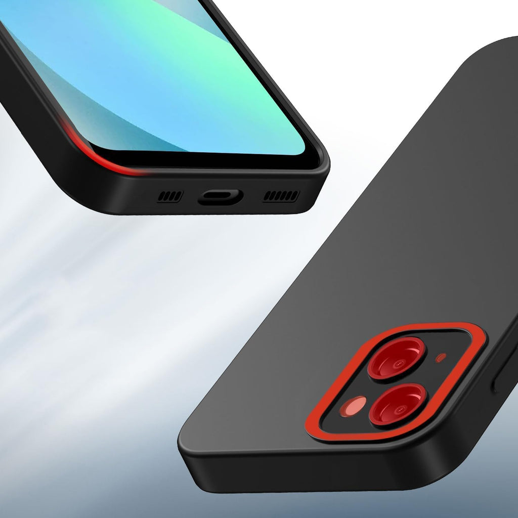 Tenphone Coque iPhone 15 (6,1") – TPU Souple Antichoc avec Protection Caméra